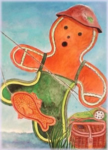 Gingerbread Fisherman